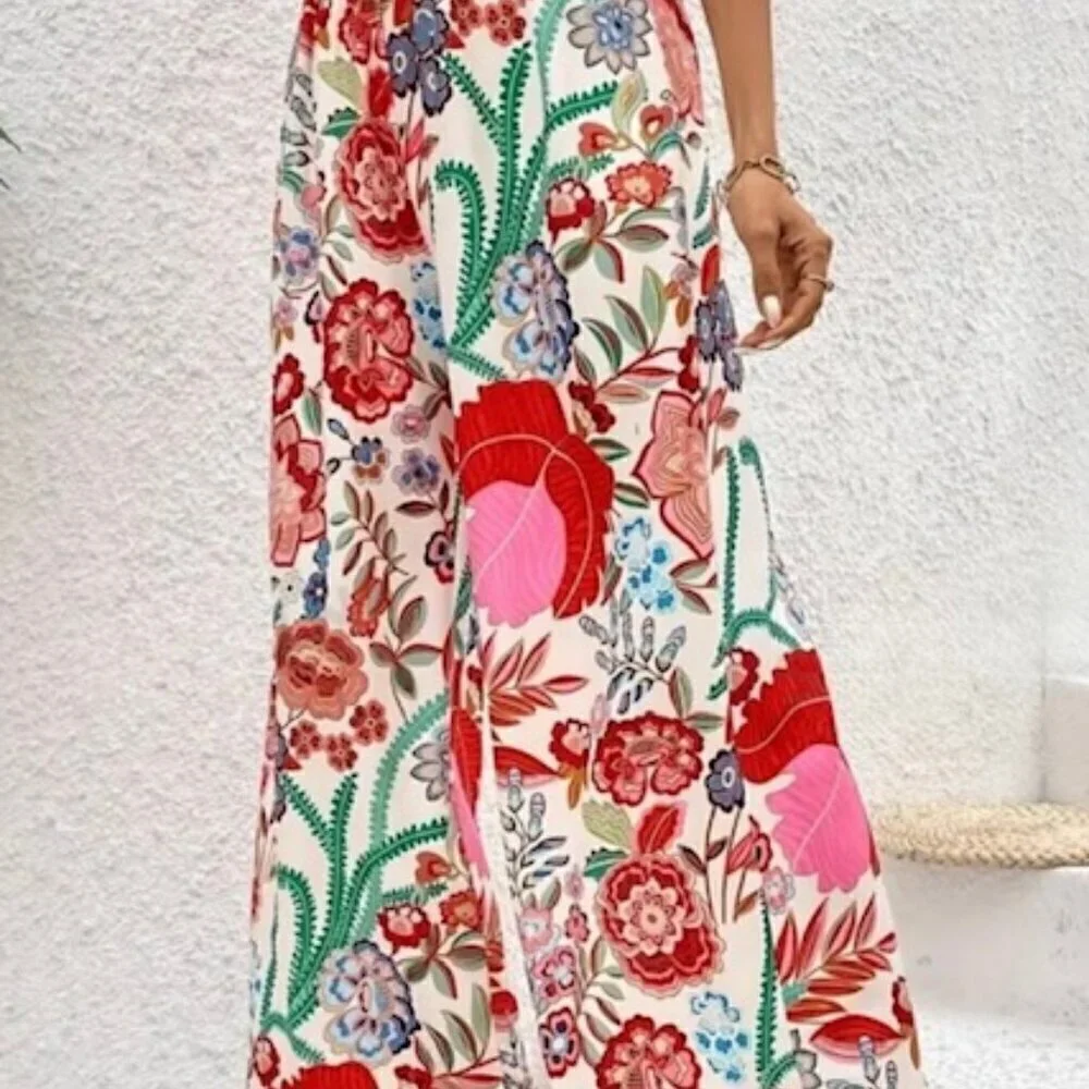 Floral Palazzo Pants - Size Small - Picture 1 of 4